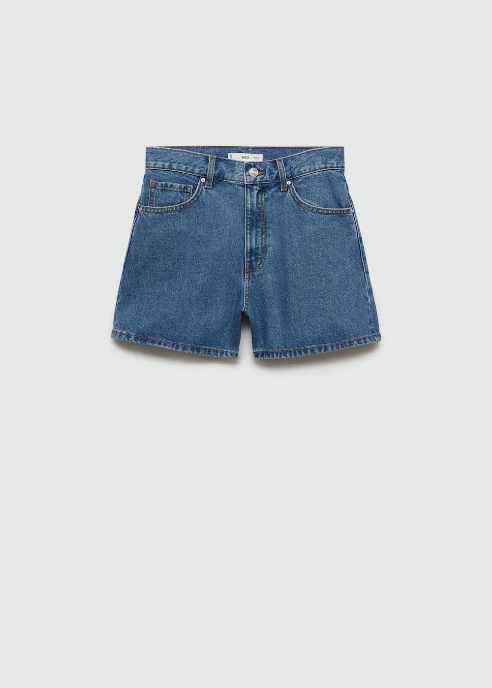 Mango Jeans-Shorts mit hoher Taille