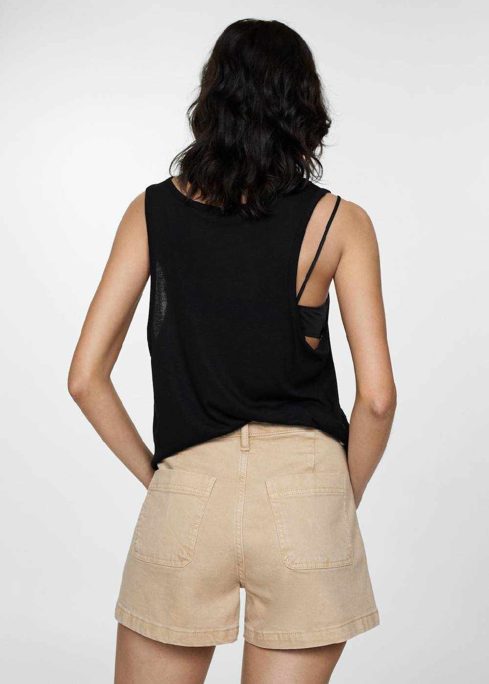 Mango Jeans-Shorts Mit Taschen