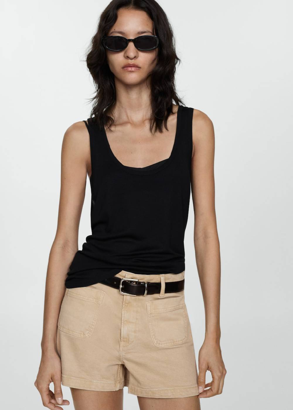 Mango Jeans-Shorts mit Taschen