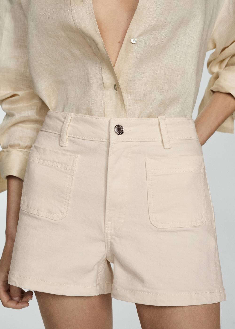 Mango Jeans-Shorts Mit Taschen