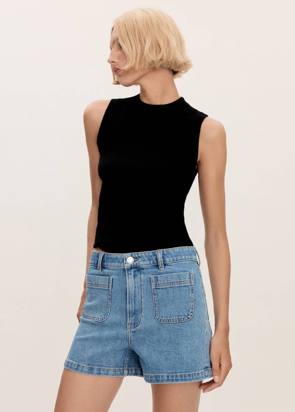 Mango Jeans-Shorts mit Taschen