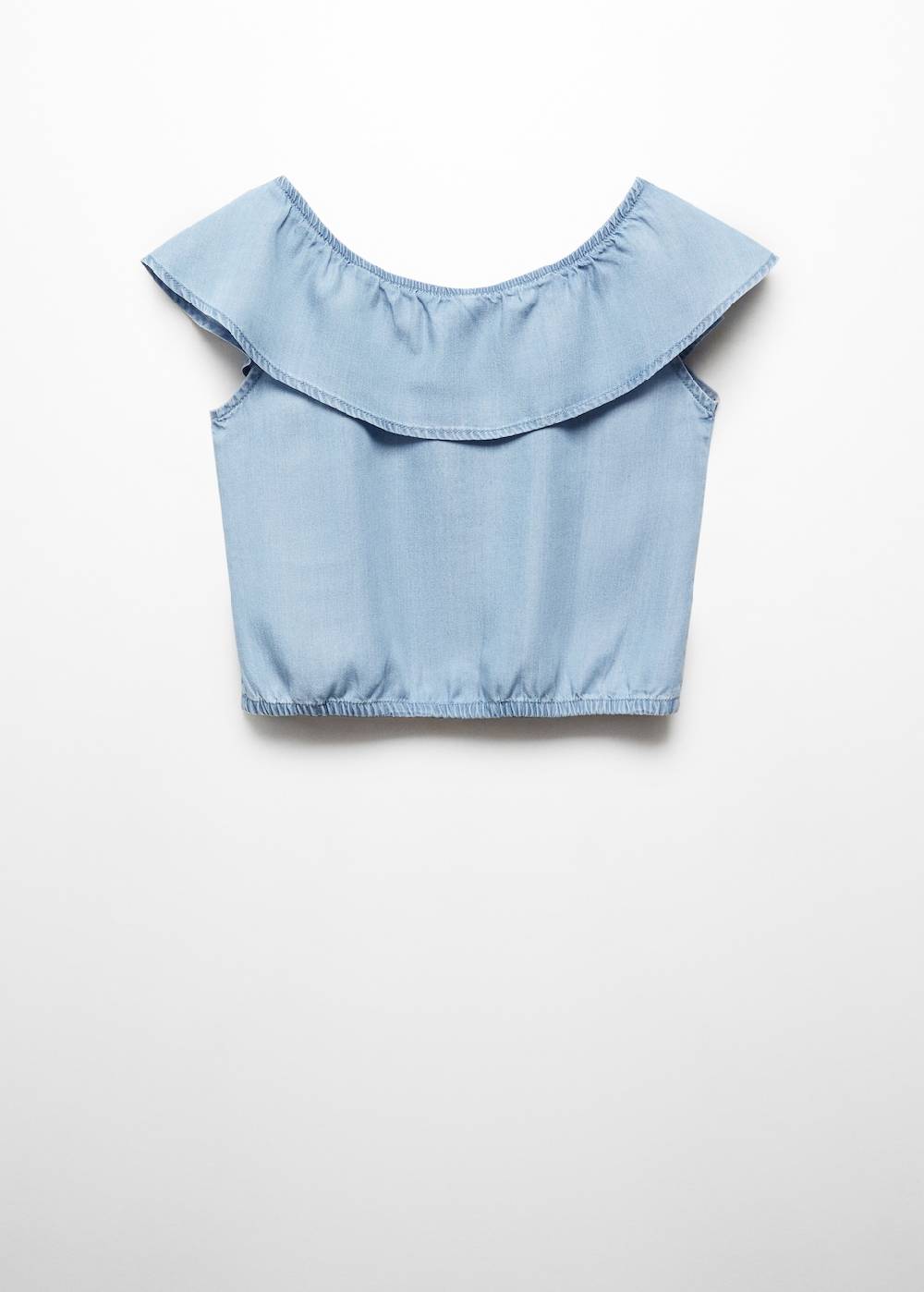 Mango Jeansbluse Mit Knöpfen