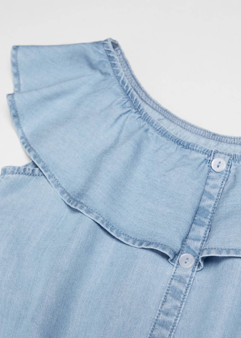 Mango Jeansbluse Mit Knöpfen