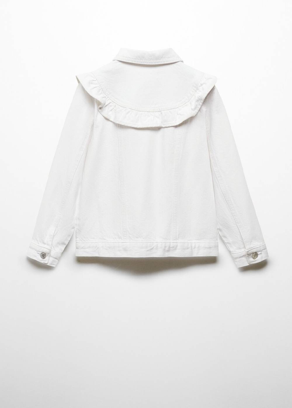 Mango Jeansjacke Mit Rüschen