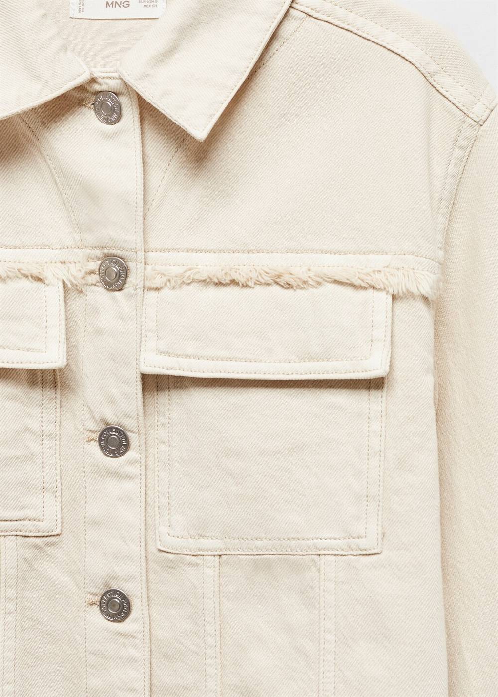 Mango Jeansjacke Mit Taschen