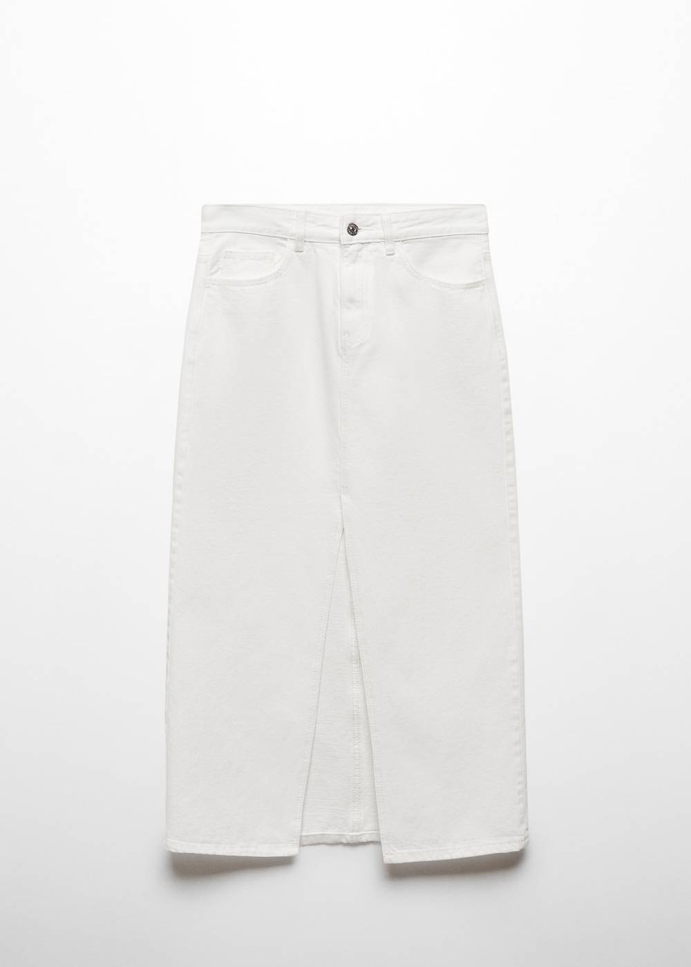 Mango Jeansrock Mit Schlitz