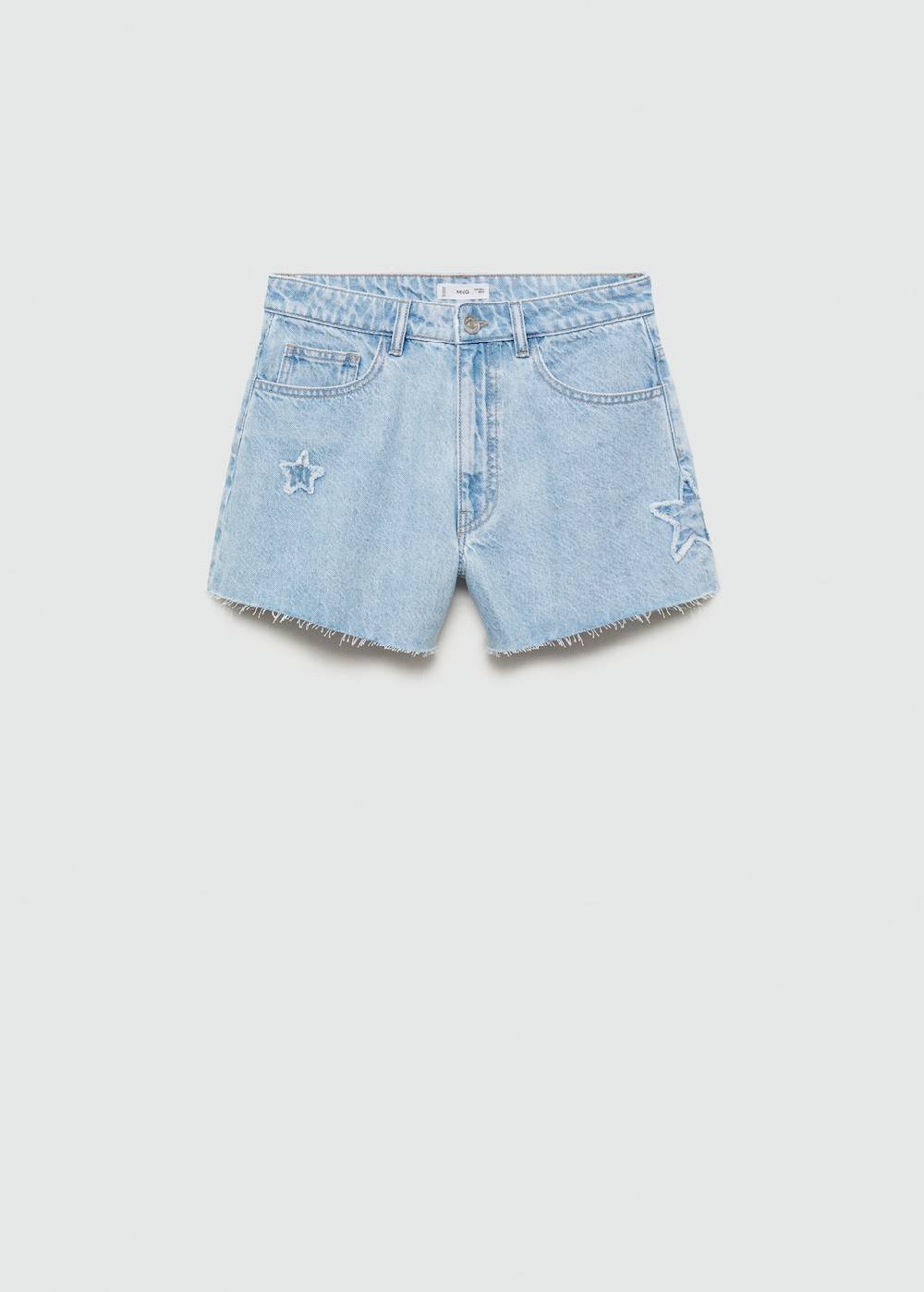 Mango Jeansshort Mit Sternmotiv