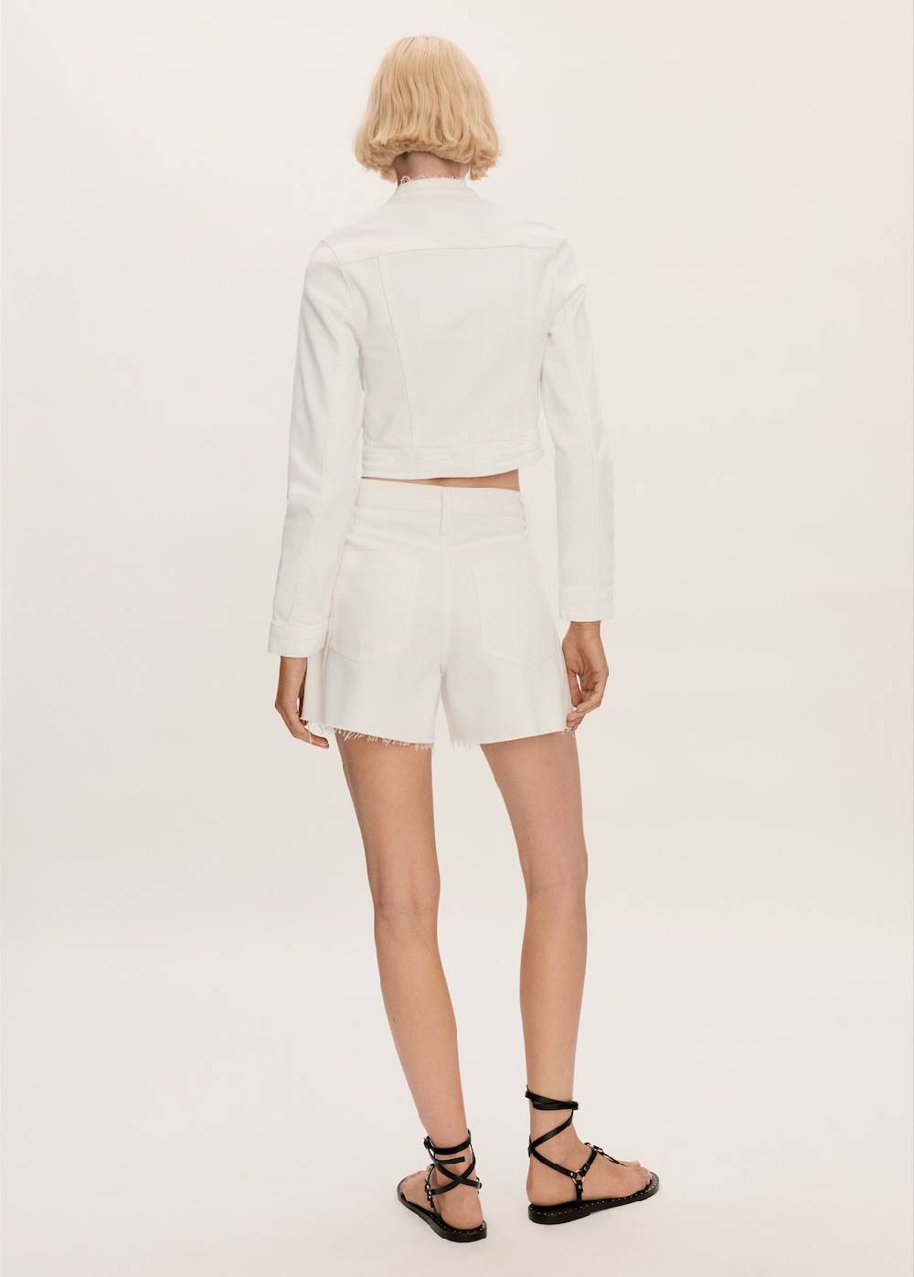 Mango Jeansshorts Mit Ausgefranstem Saum