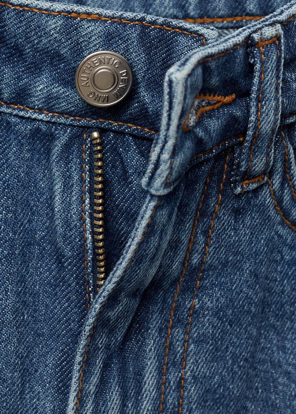 Mango Jeansshorts Mit Ausgefranstem Saum