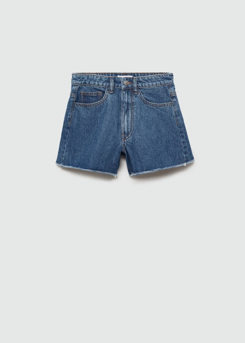 Mango Jeansshorts Mit Ausgefranstem Saum