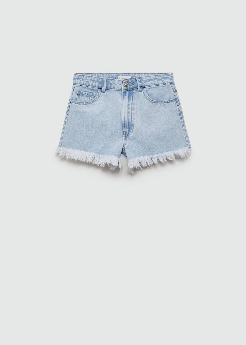 Mango Jeansshorts Mit Ausgefranstem Saum