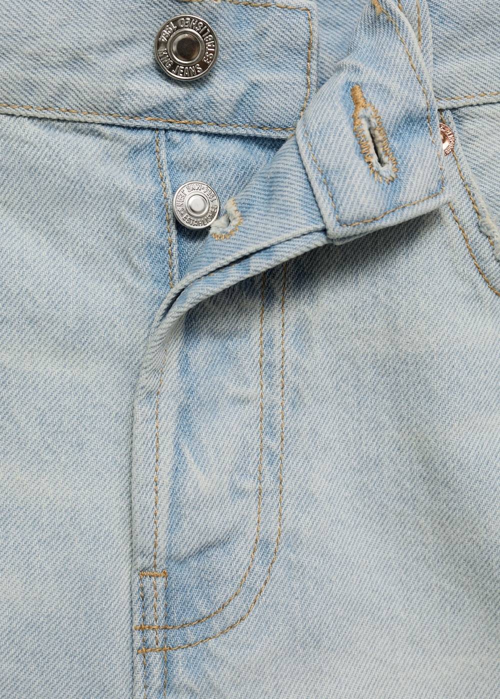 Mango Jeansshorts Mit Ausgefranstem Saum