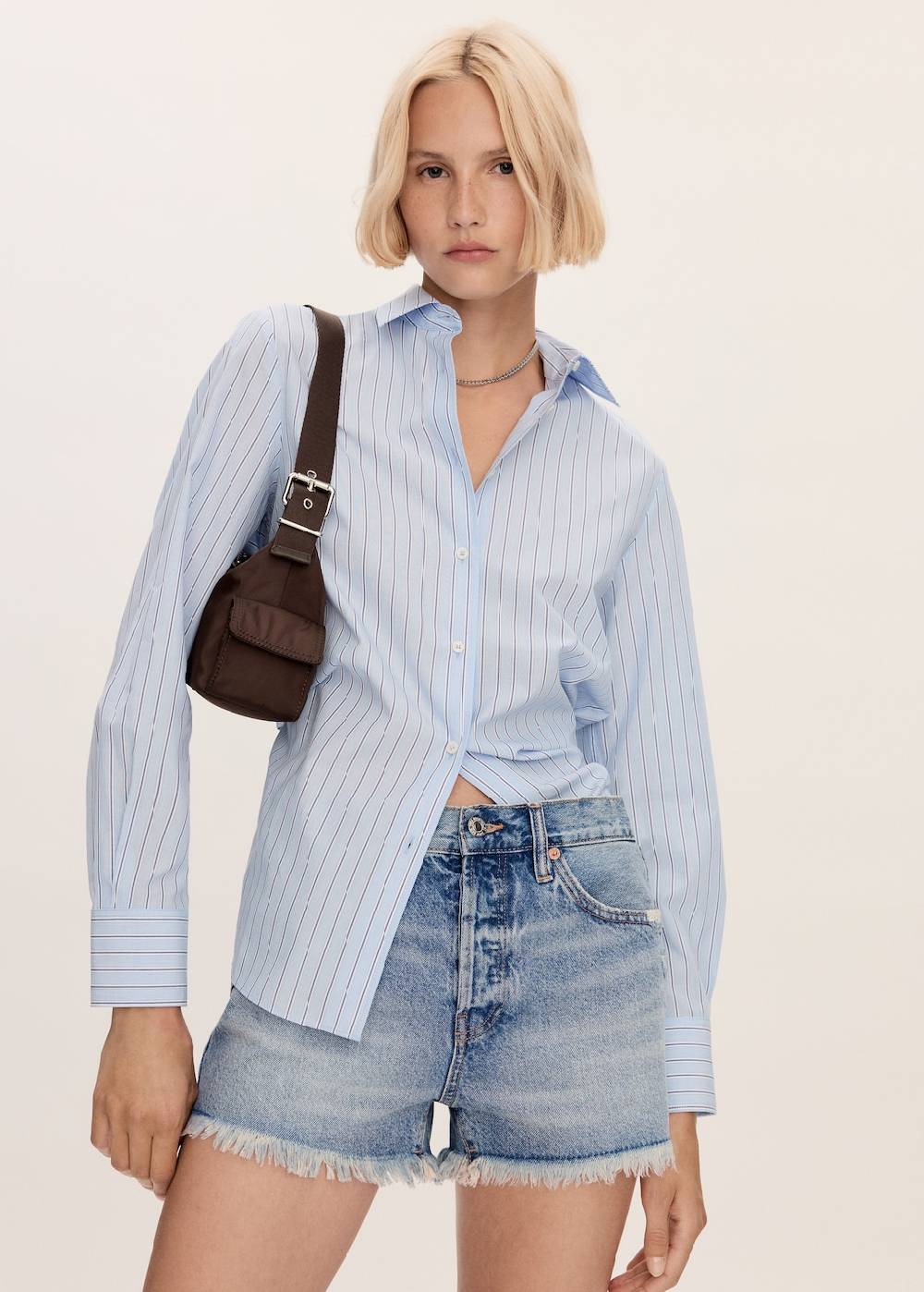 Mango Jeansshorts Mit Ausgefranstem Saum