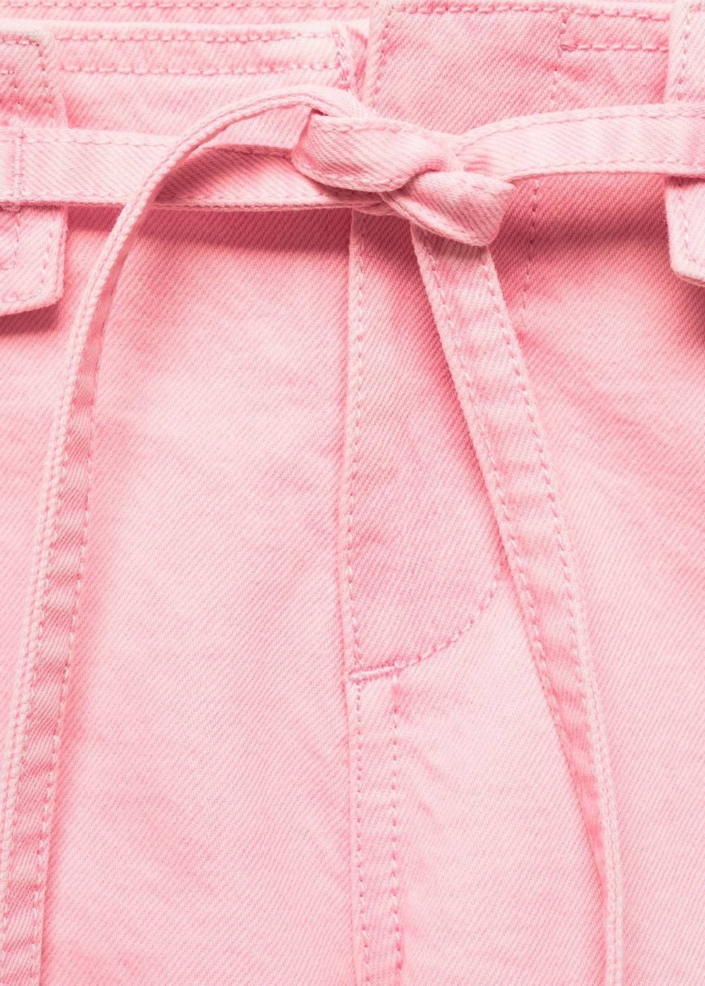 Mango Jeansshorts Mit Schleife