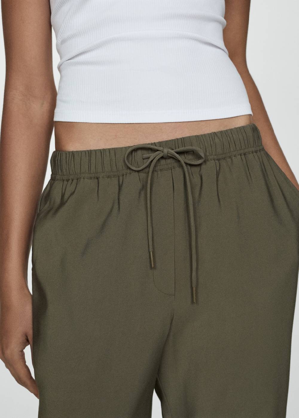 Mango Jogger Pants Mit Kordel