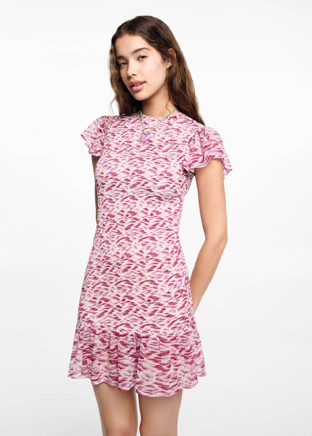 Mango Kleid mit Animal-Print