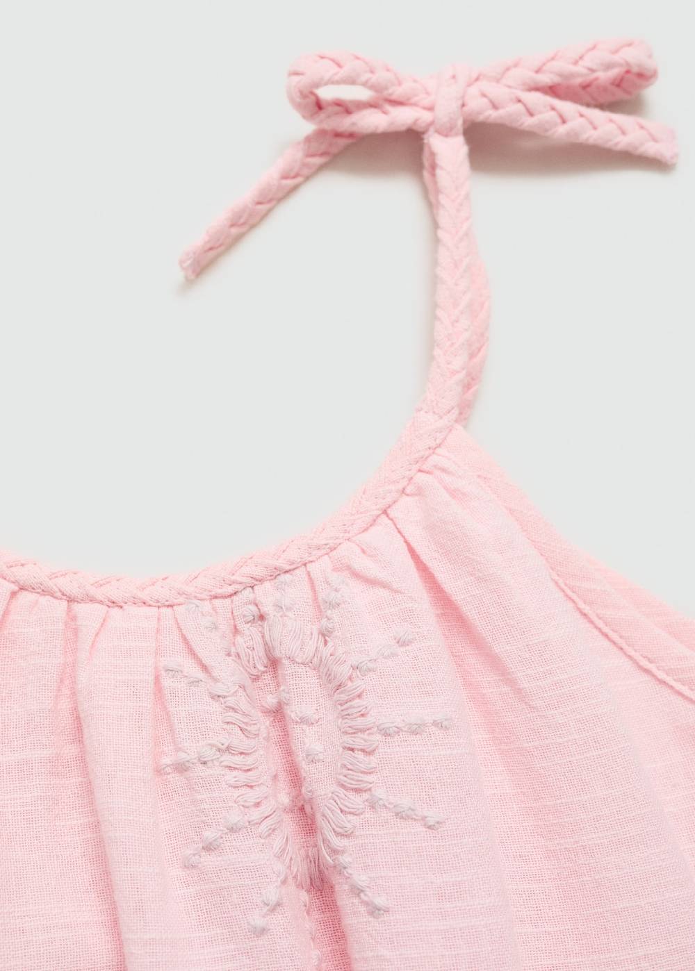 Mango Kleid Mit Gestickten Details