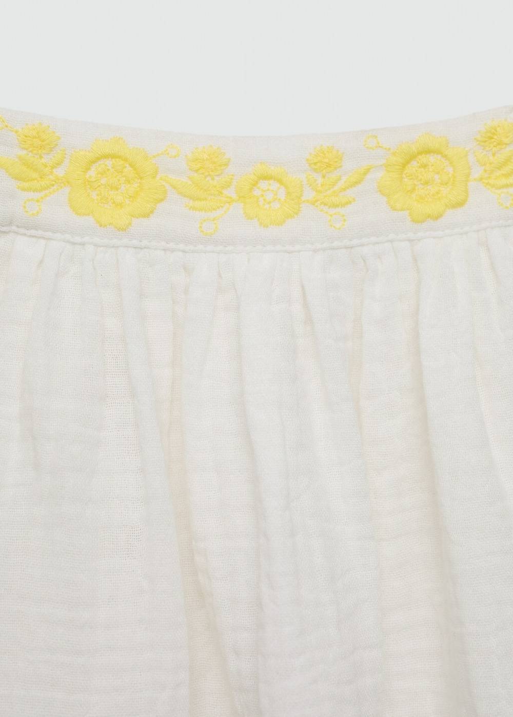 Mango Kleid Mit Gestickten Details