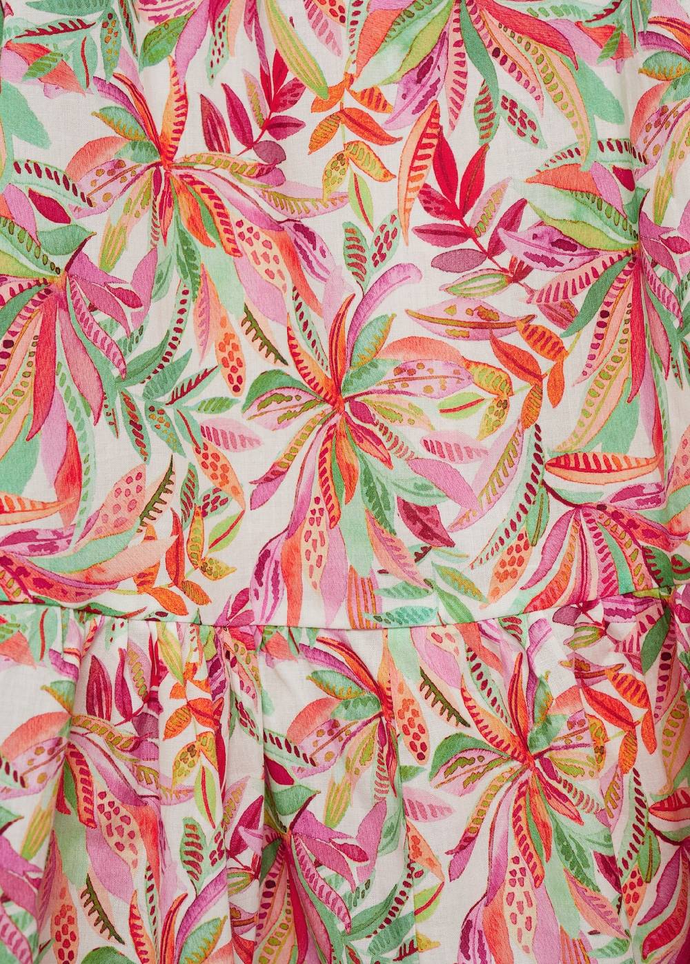 Mango Kleid Mit Tropenmuster