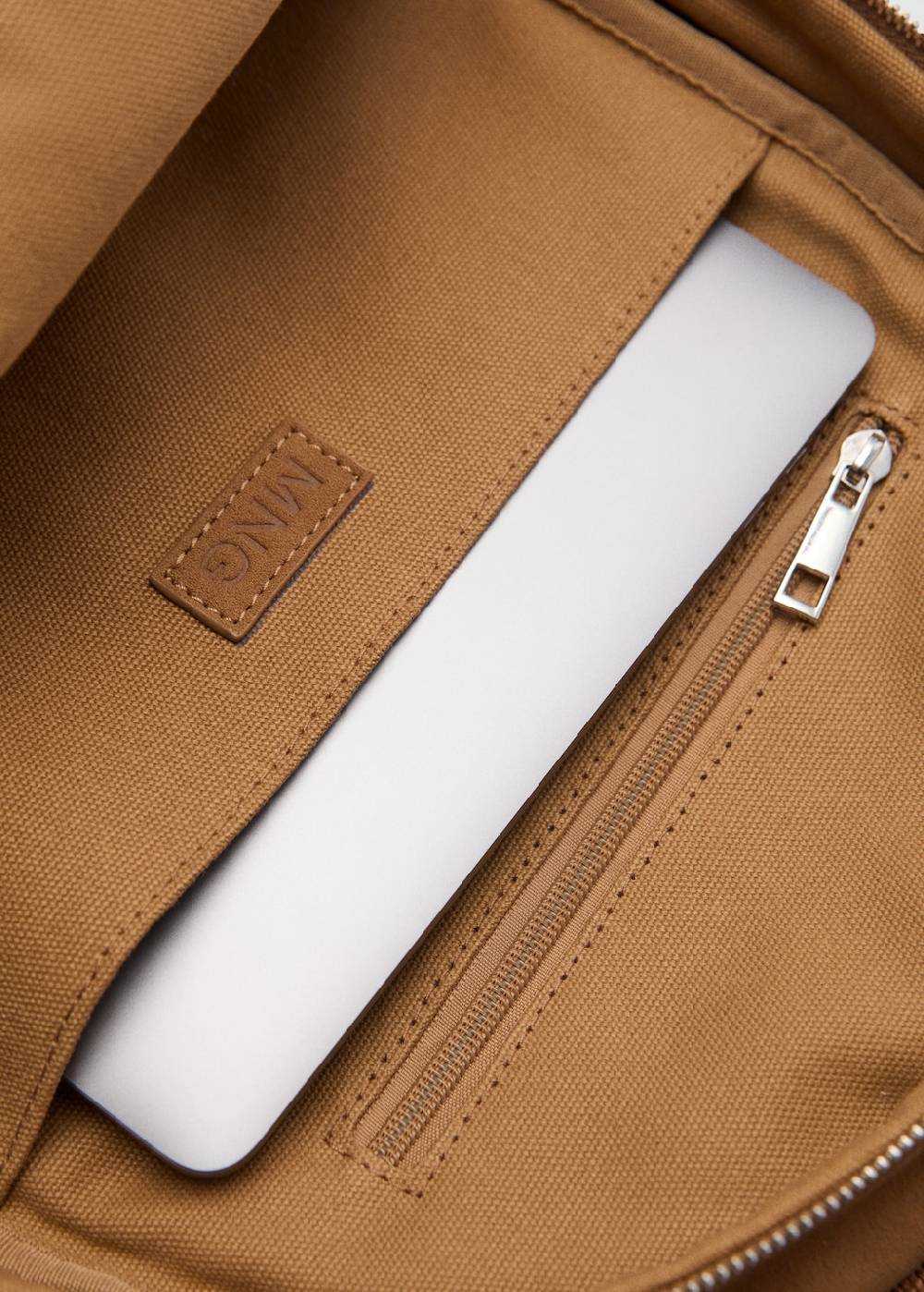 Mango Kombinierter Canvas-Rucksack