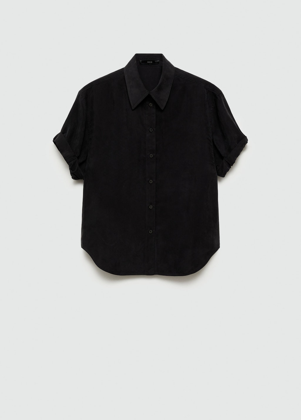 Mango Kurzarmhemd Aus Cupro