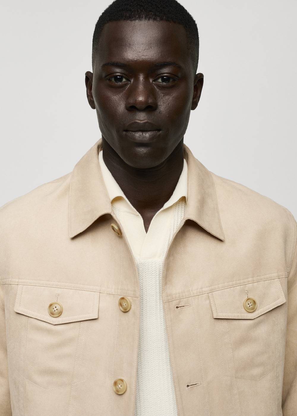 Mango Kurzjacke Mit Wildledereffekt Und Taschen