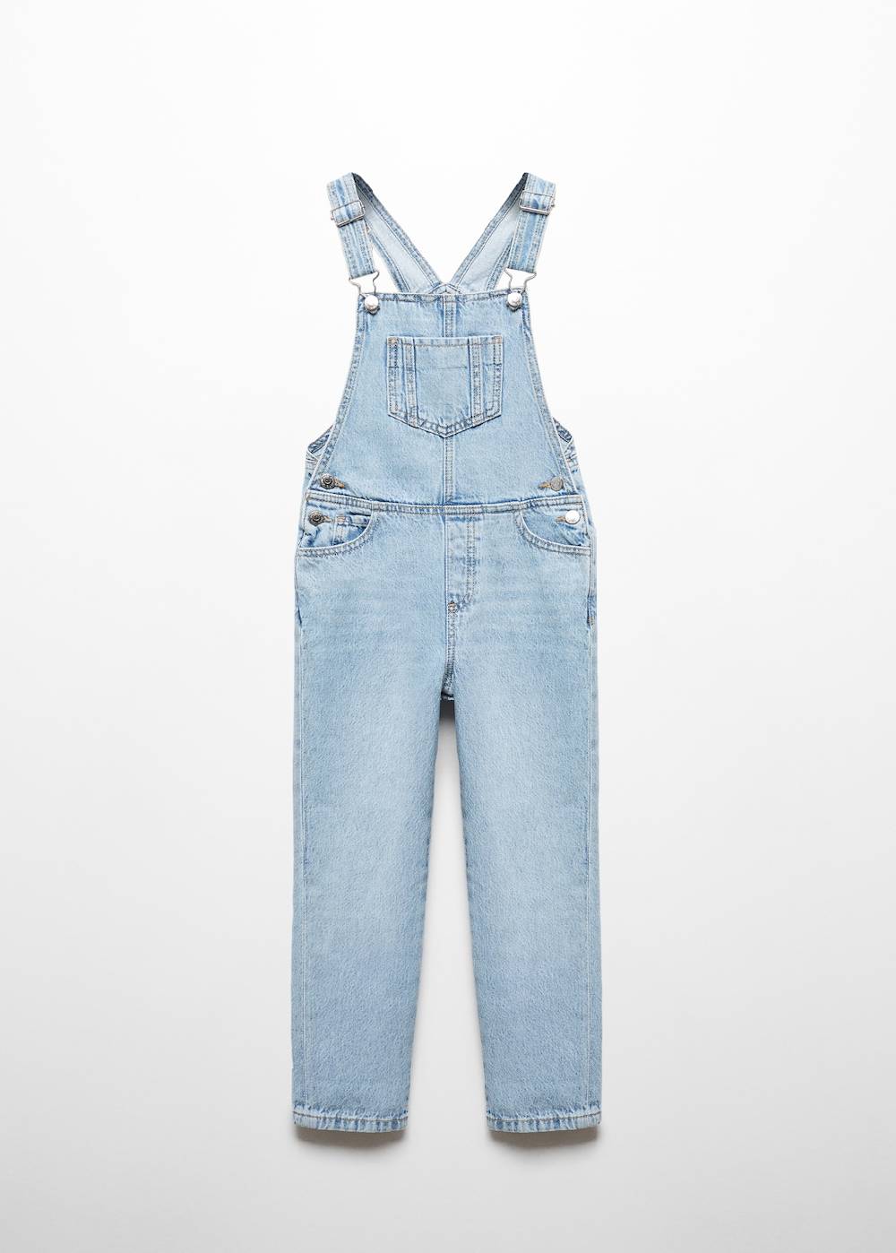 Mango Lange Jeanslatzhose