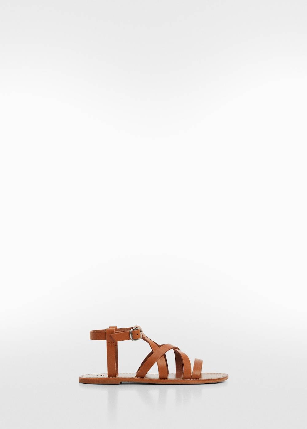 Mango Leder-Riemensandale