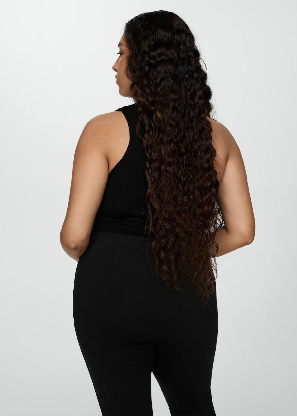 Mango Legging Mit Hohem Bund