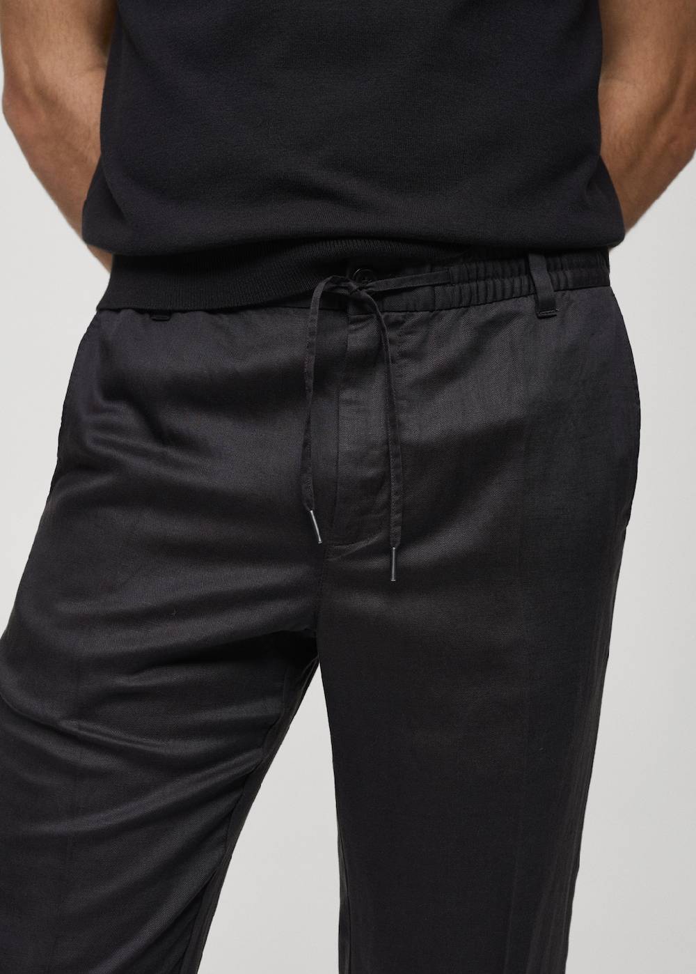 Mango Leinen-Tencel-Hose Mit Kordelzug