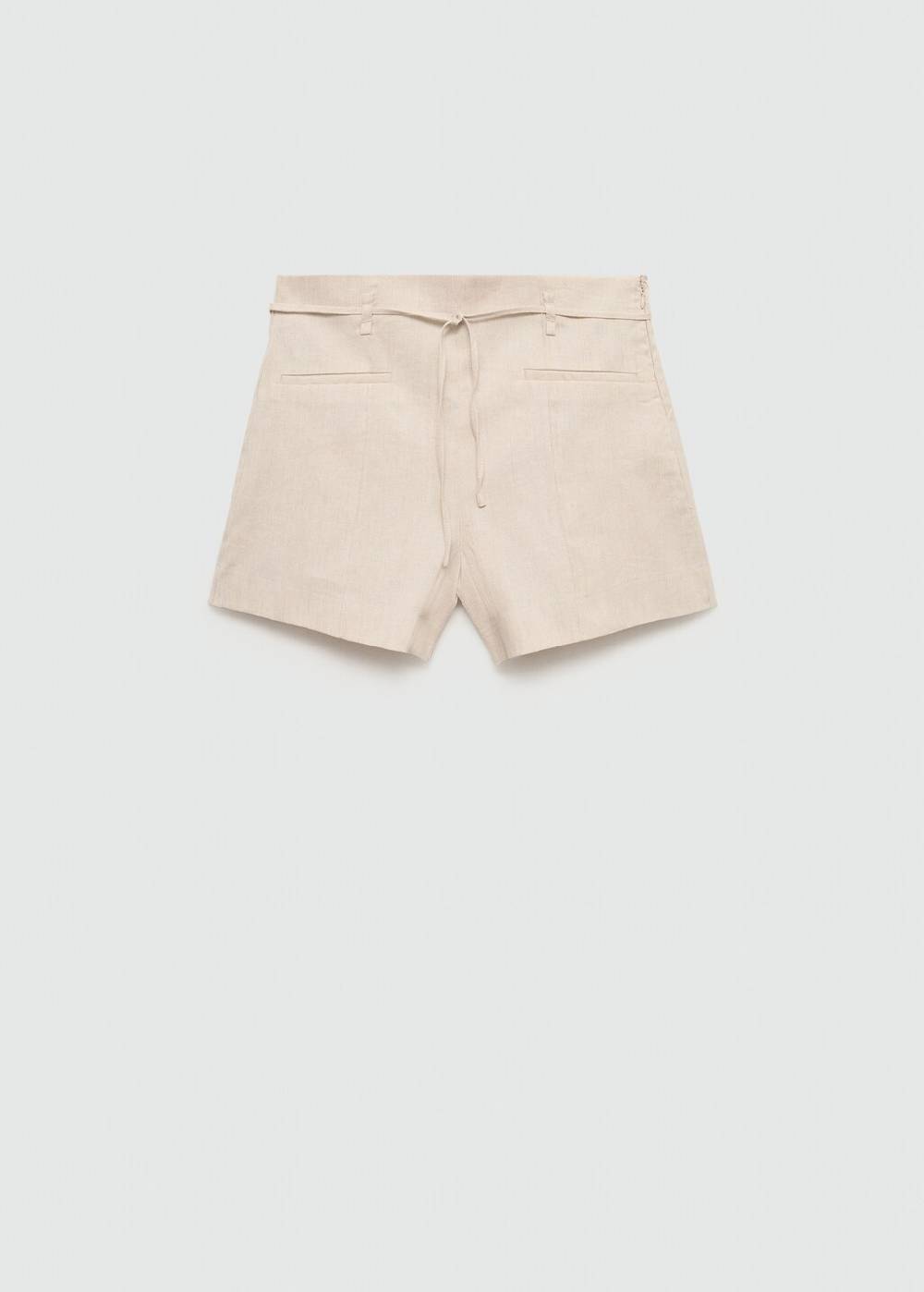 Mango Leinenshorts Mit Schleife