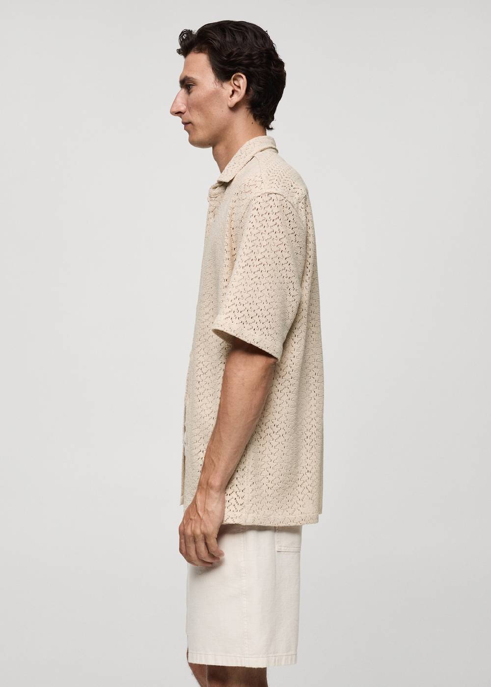Mango Lockstrick-Baumwollhemd