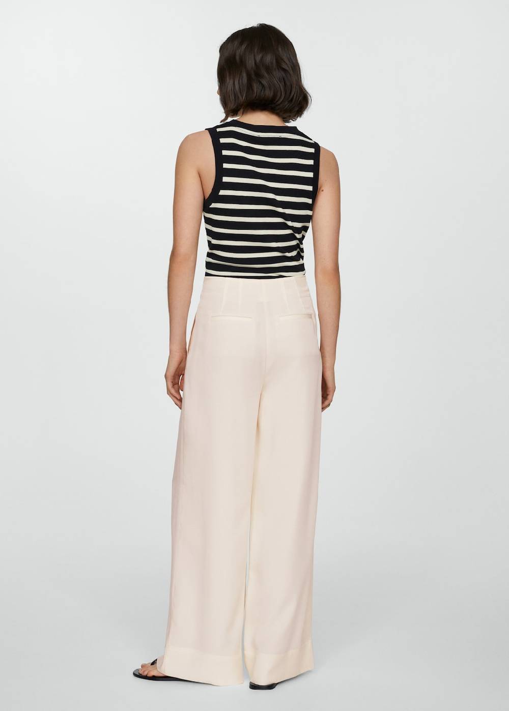 Mango Lyocell-Bundfaltenhose