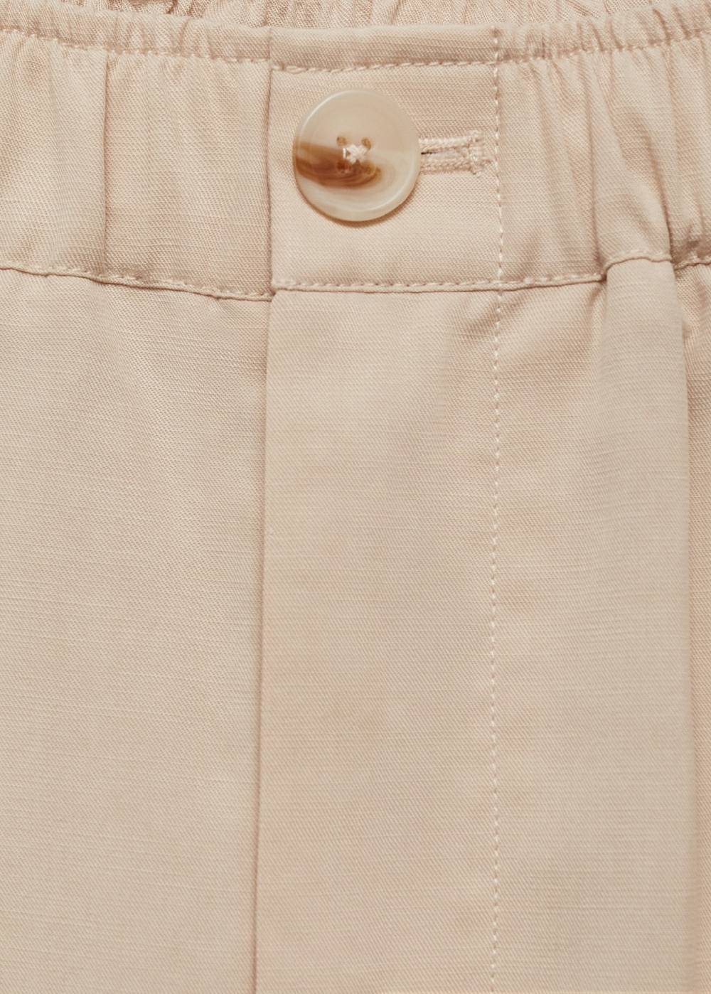 Mango Lyocell-Hose Mit Faltendetails