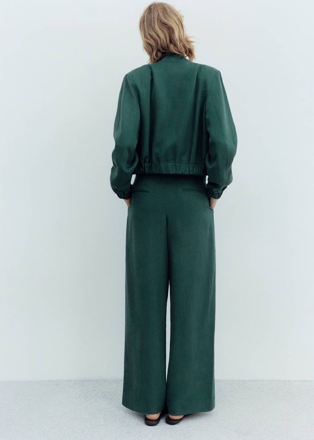 Mango Lyocell-Hose Mit Gürtel