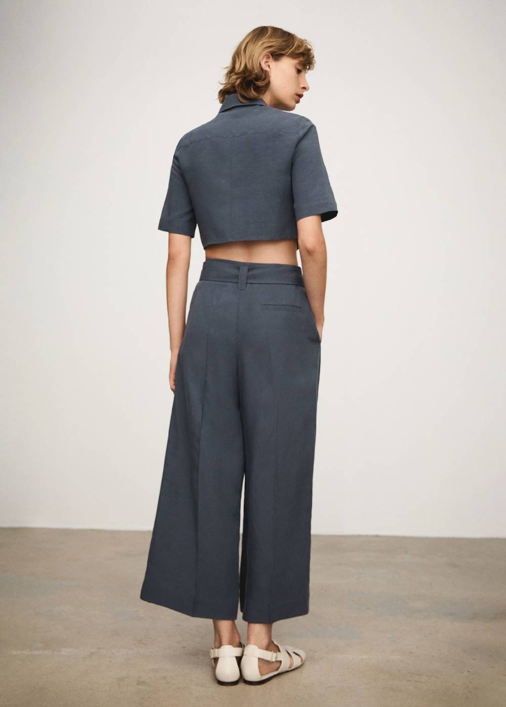 Mango Lyocell-Hose Mit Gürtel