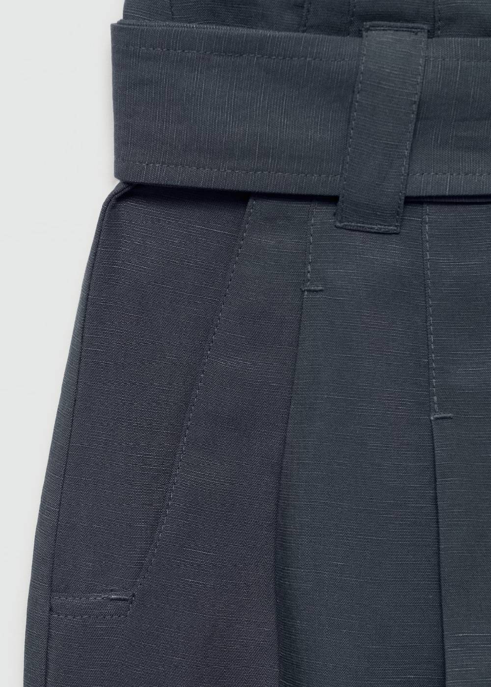 Mango Lyocell-Hose Mit Gürtel