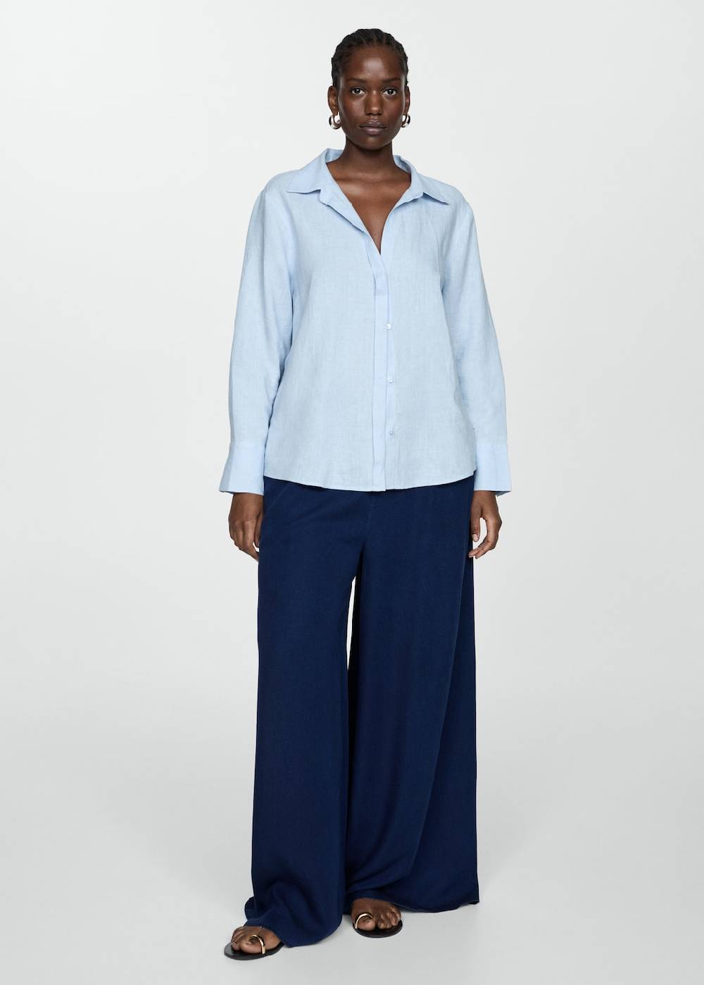 Mango Lyocell-Hose Mit Stretchbund