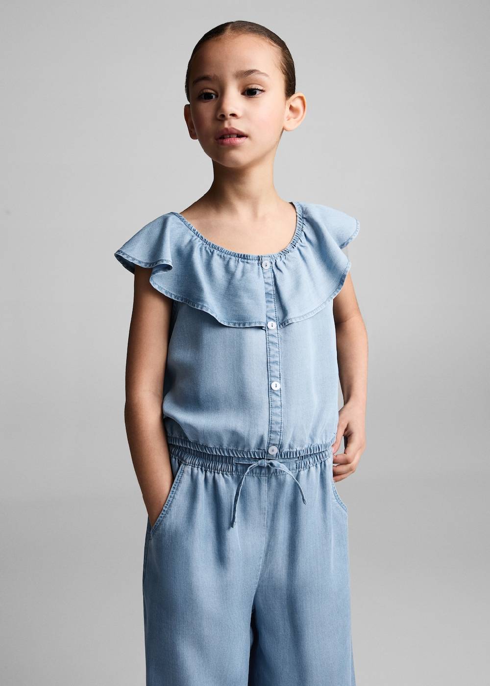 Mango Lyocell-Hose mit Stretchbund