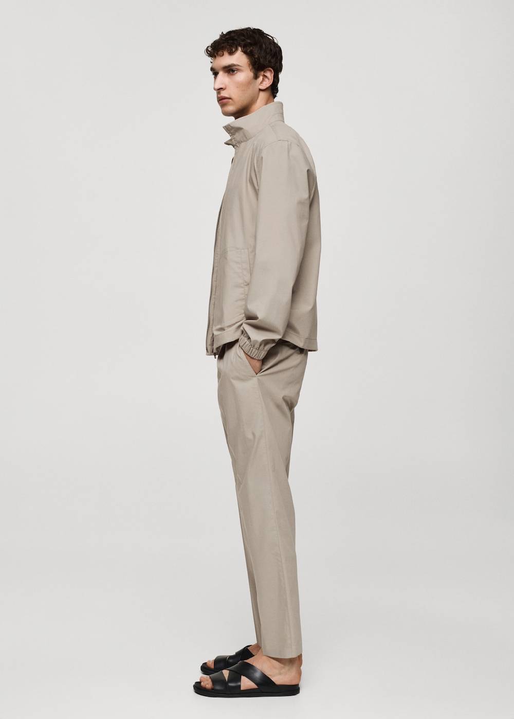 Mango Lyocell-Jacke Mit Reißverschluss