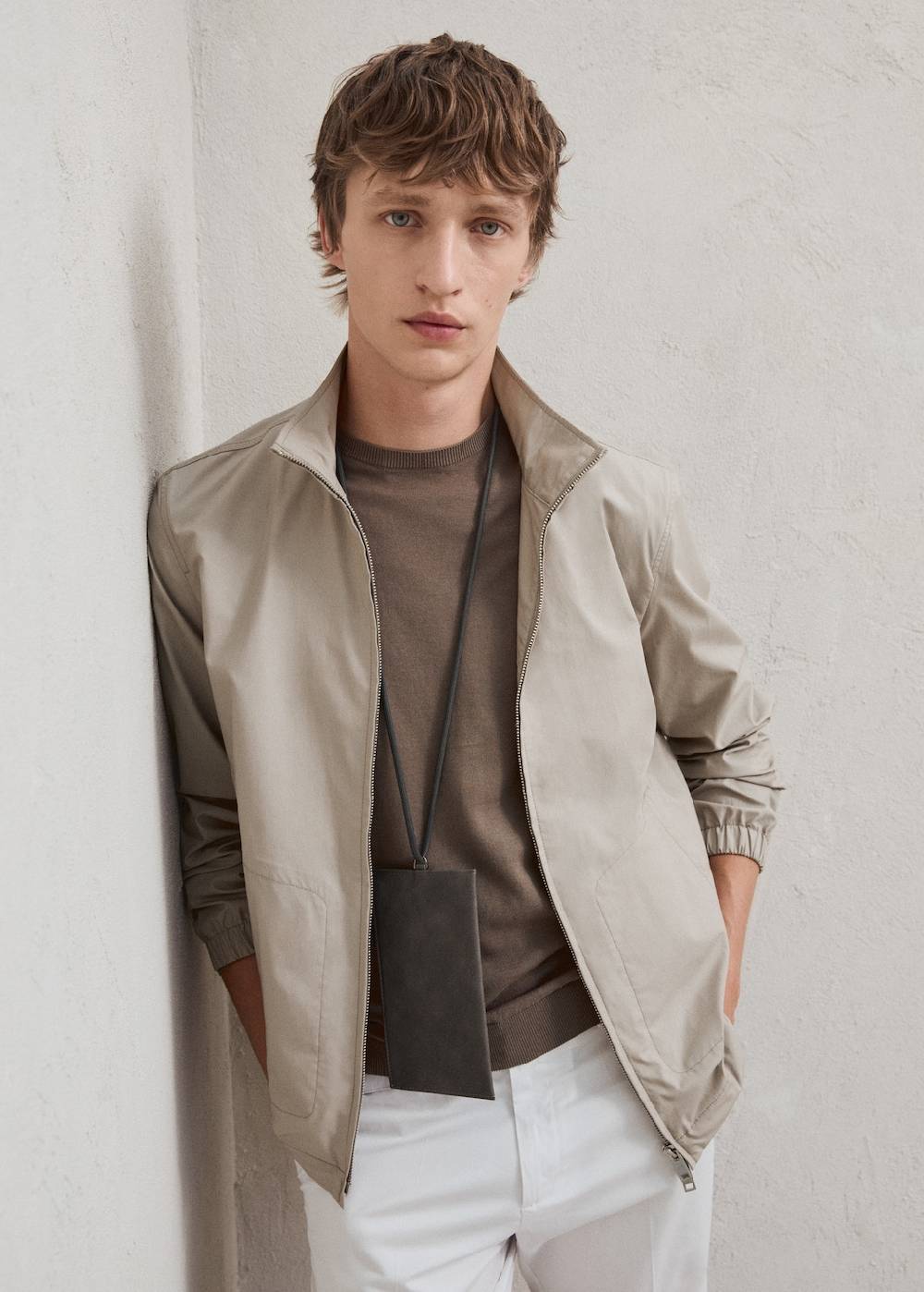 Mango Lyocell-Jacke Mit Reißverschluss