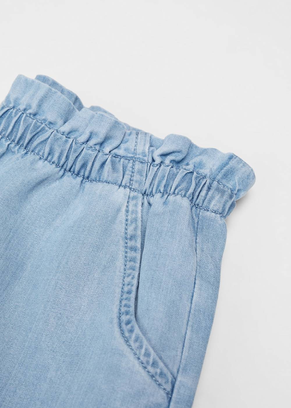 Mango Lyocell-Shorts Mit Stretchbund