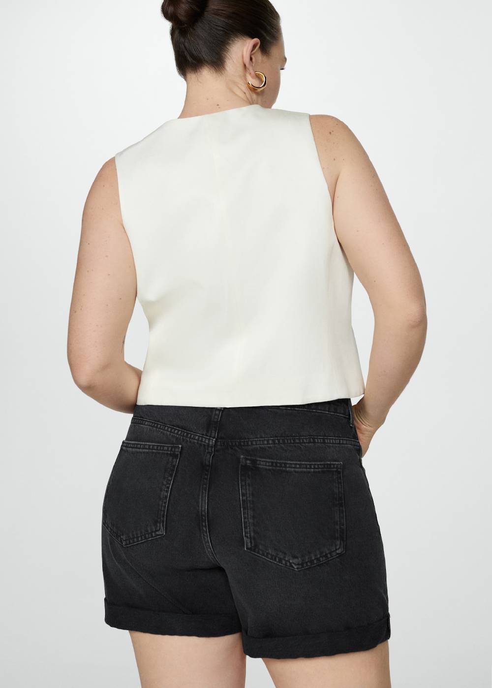 Mango Mom Fit-Jeans-Shorts