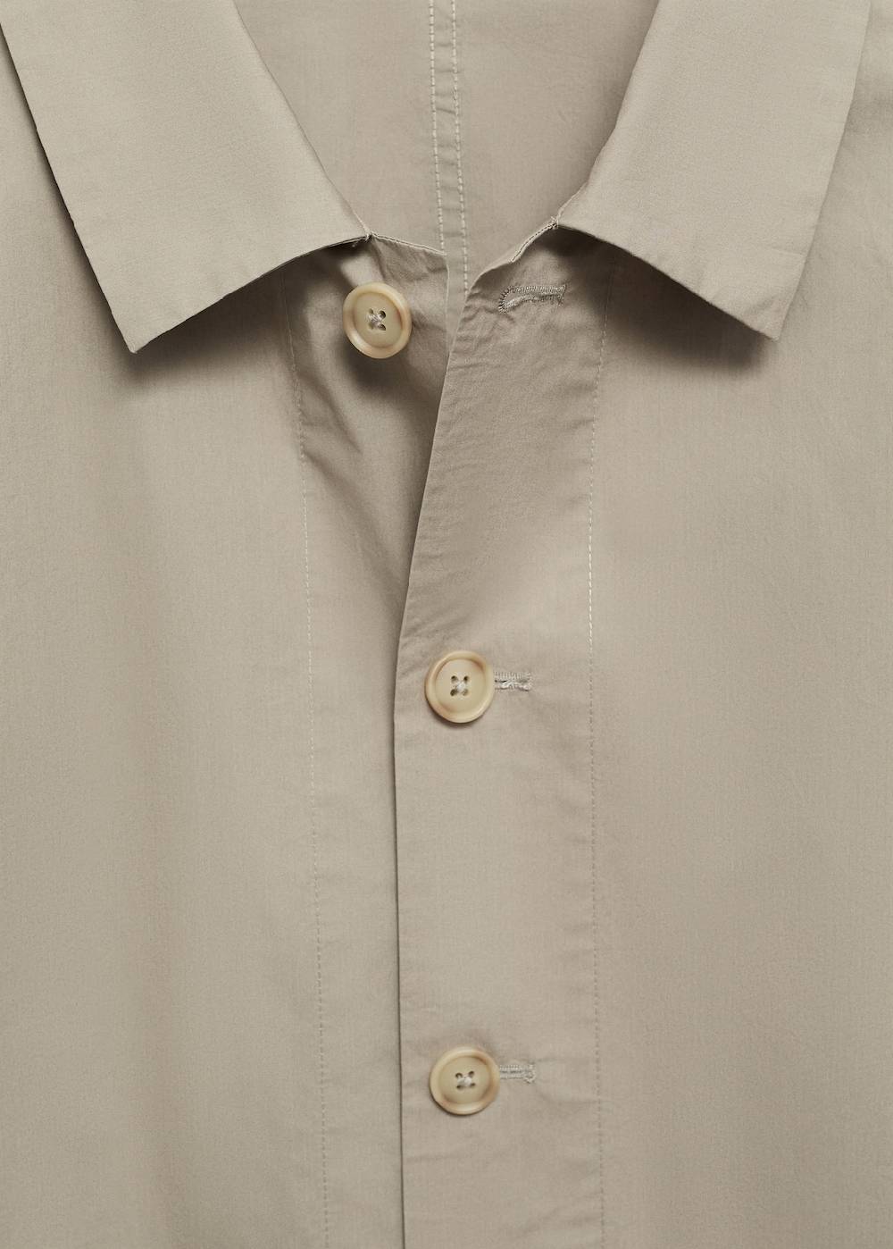 Mango Overshirt Aus 100 % Baumwoll-Popeline