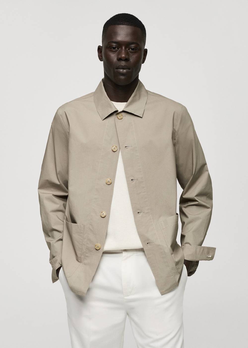 Mango Overshirt aus 100 % Baumwoll-Popeline