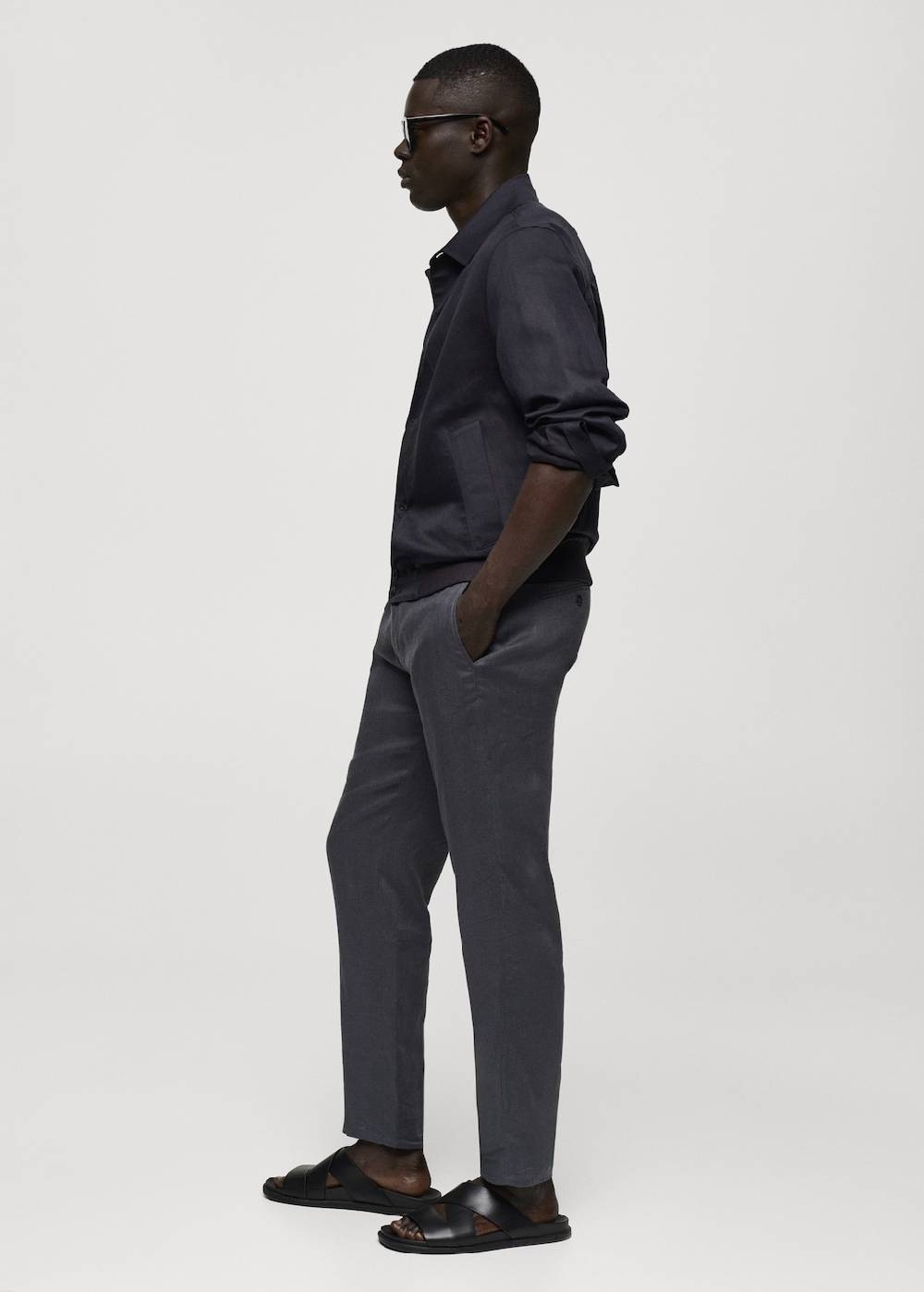 Mango Overshirt Aus Tencel-Leinenmischung