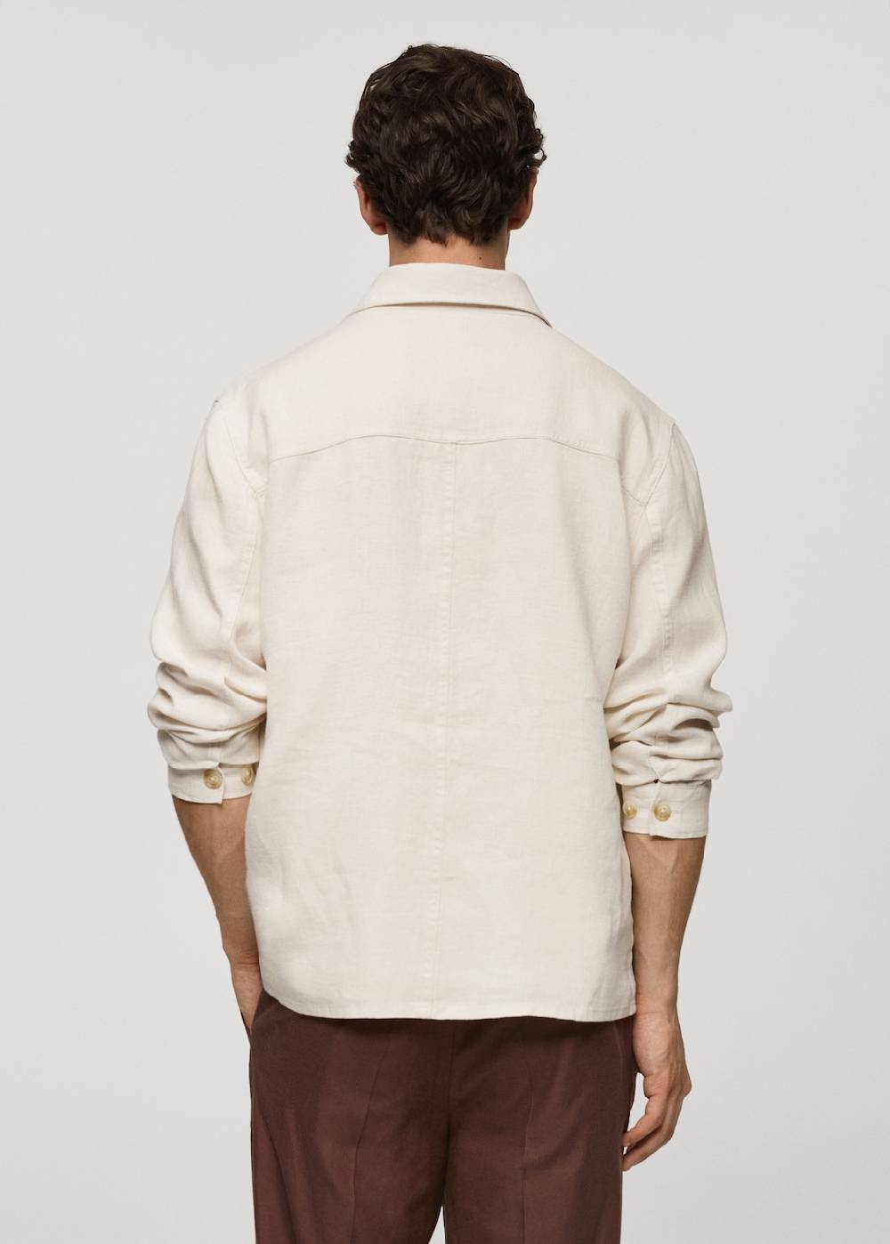 Mango Overshirt Mit Taschen Aus 100 % Leinen