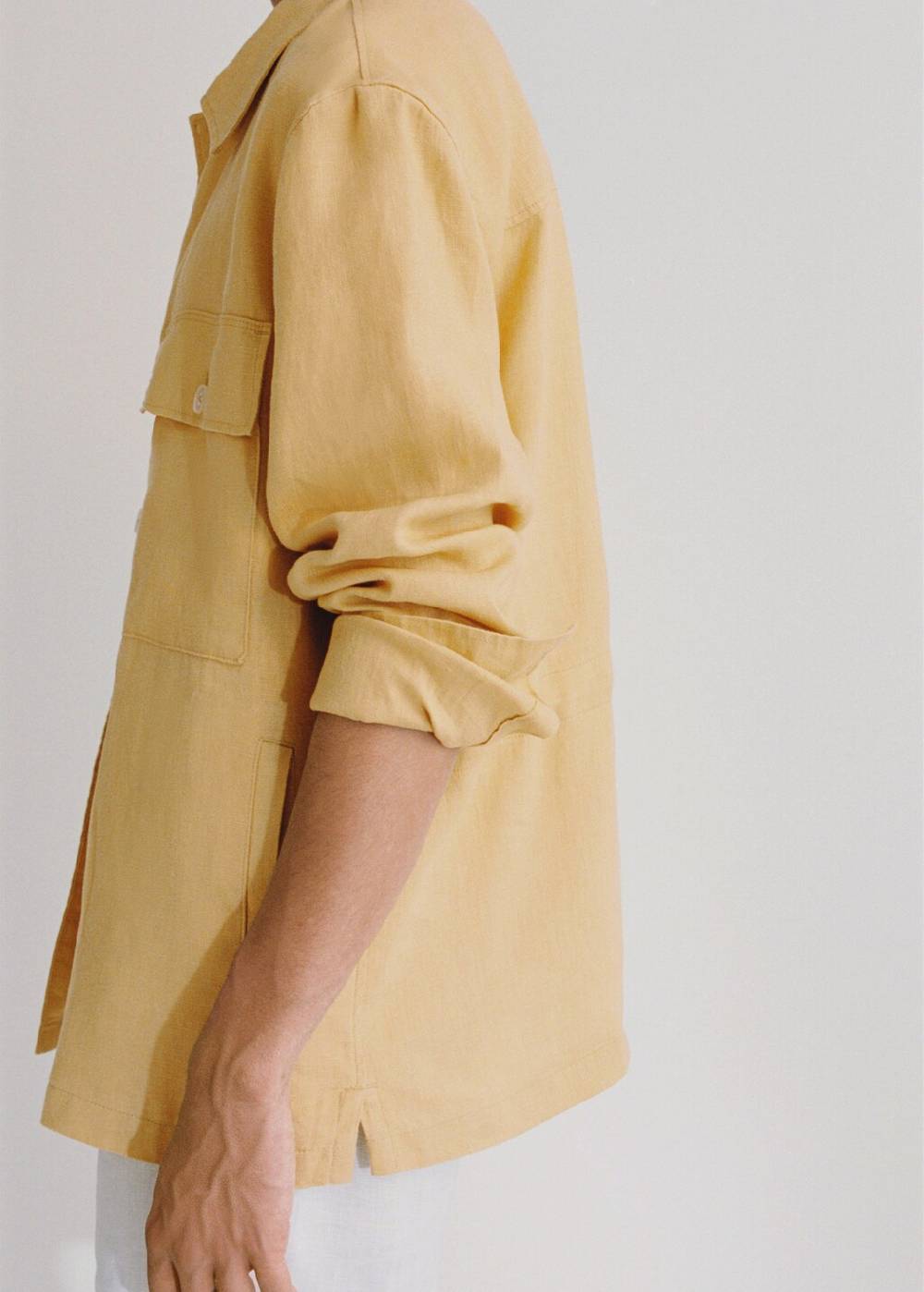 Mango Overshirt Mit Taschen Aus 100 % Leinen