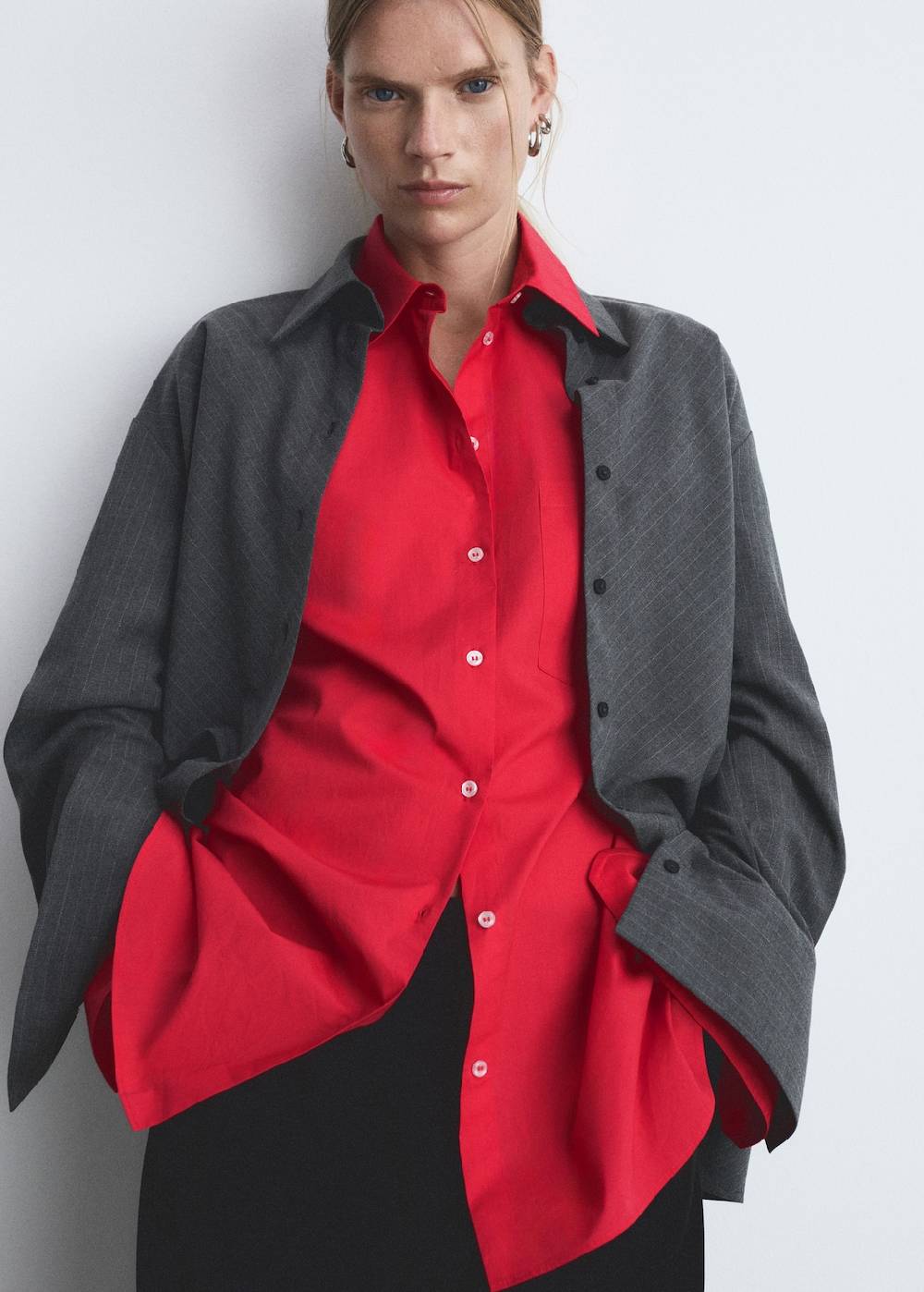 Mango Oversized-Hemd mit Tasche