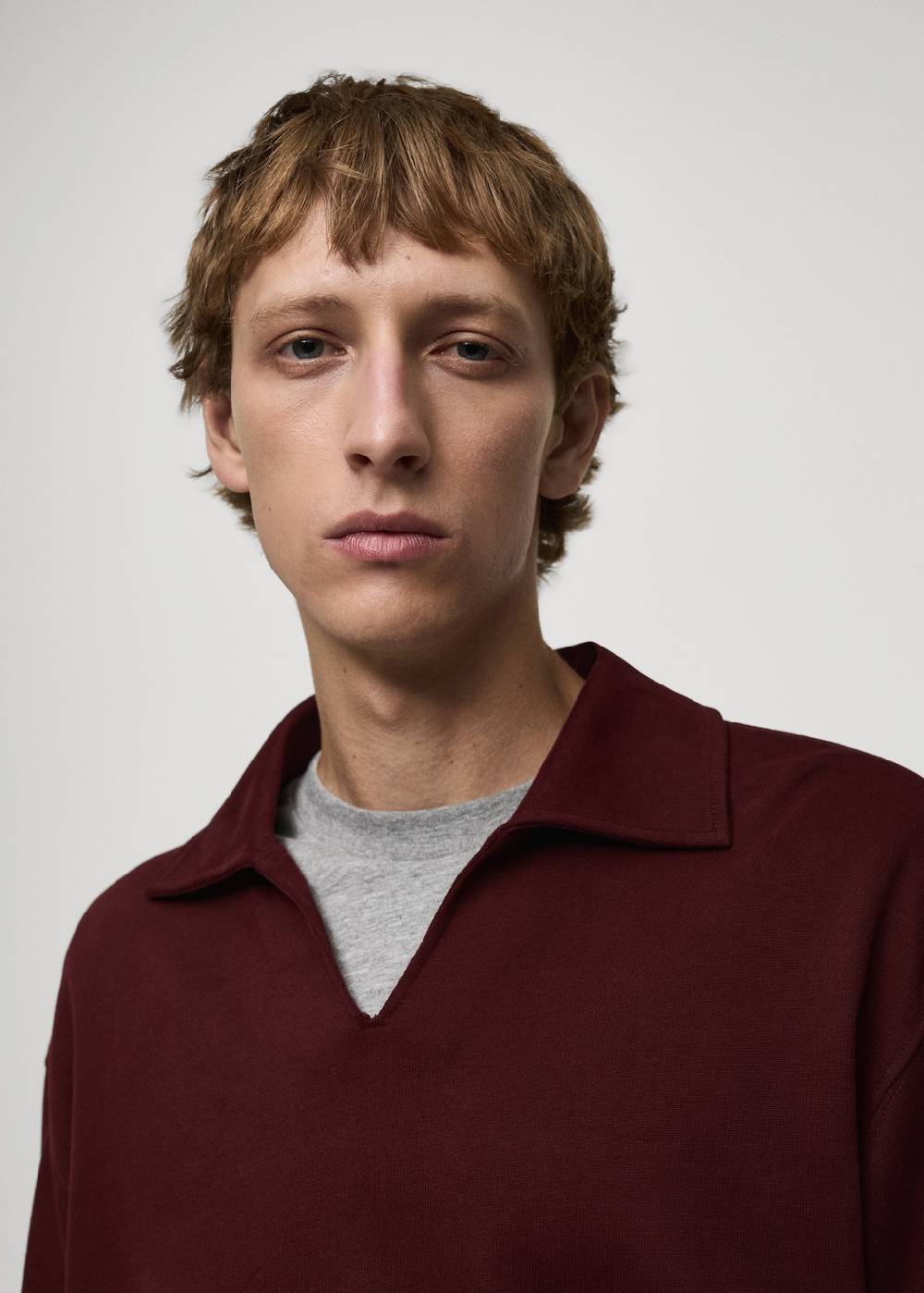 Mango Oversized-Sweatshirt Mit Poloshirt-Kragen